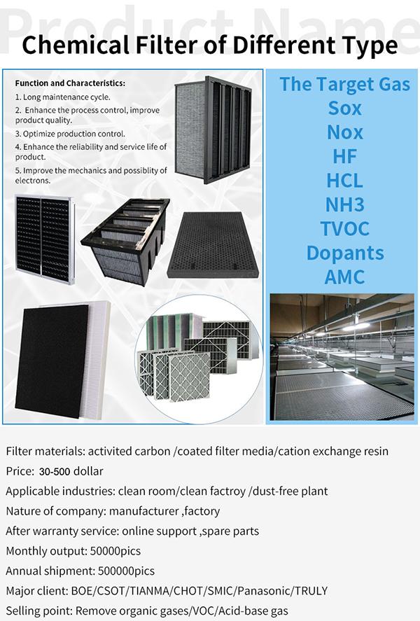 KLAIR High Capacity V Bank Activate Carbon Filter Remove Organic Gases VOCs