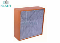 Clean Room Hepa Filters H13 With Particle Board Frame / Aluminium Separator