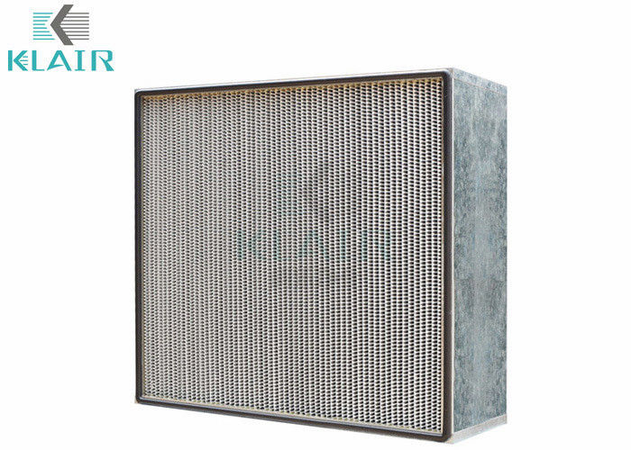 Deep Pleated Hepa Air Filter Glass Fiber With 600 Pa Final Resistance