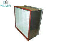 Glassfiber Media High Temperature HEPA Filter With SUS Frame Aluminum Separators