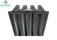 Carbon Cloth V Type Combined High Efficiency Air Filter Plastic Frame Pleated