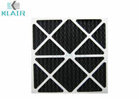 Pleated Charcoal Air Filter , Carbon Odor Filter For Airport Hotel Ventilation