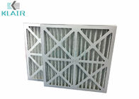 Cardboard Frame Hvac Pre Filter , Pleated Panel HVAC Furnace Filter G4