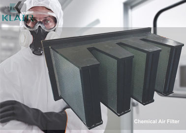 V Bank Activated Carbon Air Filter High Capacity For Gaseous Adsorbed