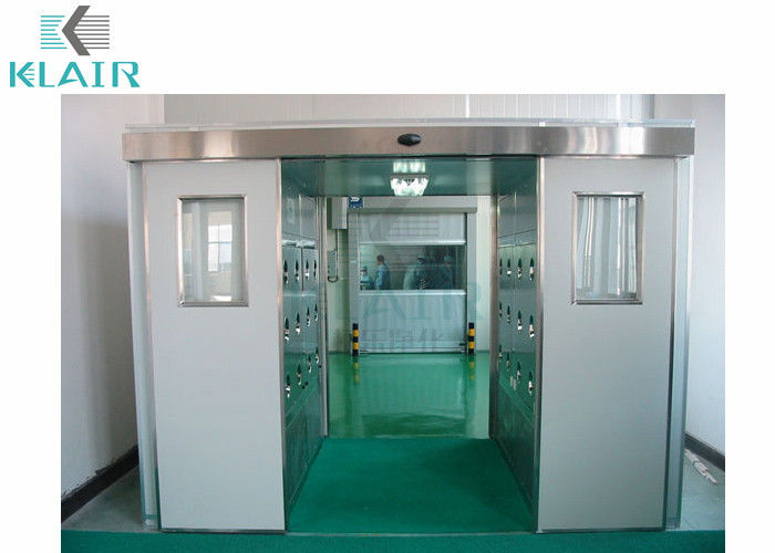Goods Cargo Cleanroom Air Shower Tunnel With Automatically Sliding Door