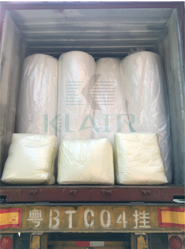 G2 To G4 Spray Booth Air Filters Media Roll 100 Polyester Synthetic Fiber